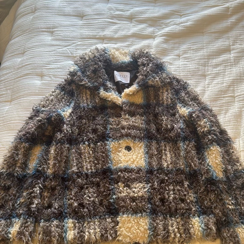 Forte Plaid Fuzzy Jacket